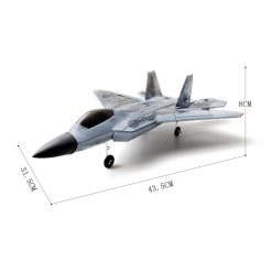 Самолет с дистанционно FX922 F-22 Fighter с 300 м. разстояние на полета - Image 3