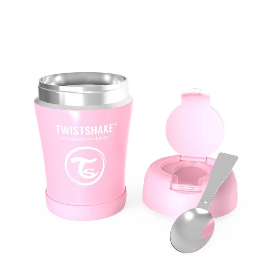 Контейнер за ?
рана от неръждаема стомана Twistshake 6+ месеца розов