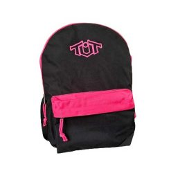 Раница за училище Toneuptone в неонови цветове, черен/розов