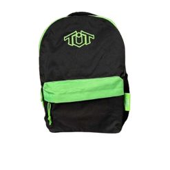 Раница за училище Toneuptone в неонови цветове, черен/зелен